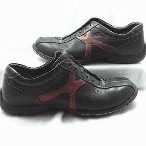 Born sz 7/39 Lace Up 2-Tone Leather Walking Shoes